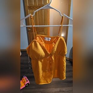 No Boundaries Mustard Camisole Top